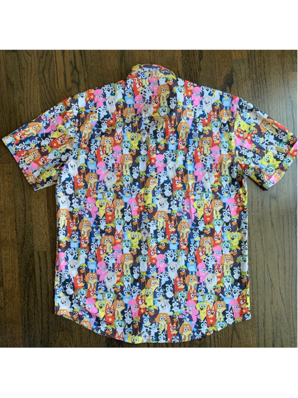 RSVLTS x Bluey Shirt Size XL Primary Pals Print Short Sleeve Kunuflex Stretche - Picture 11 of 12